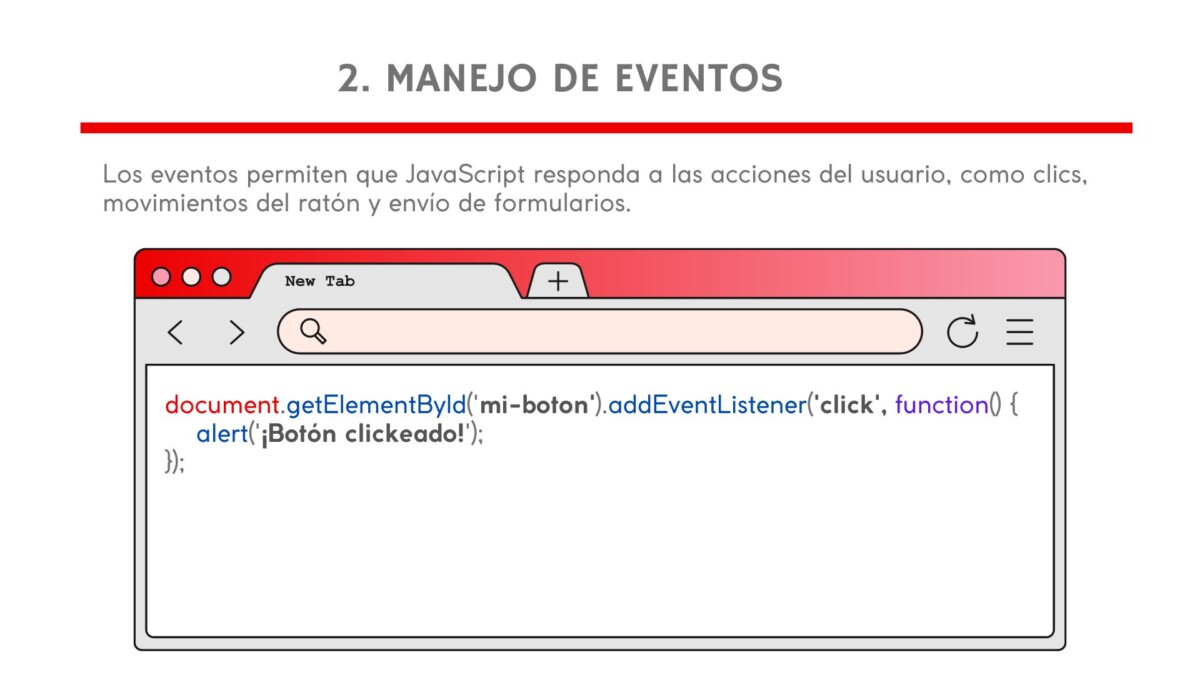 JavaScript manejo de eventos